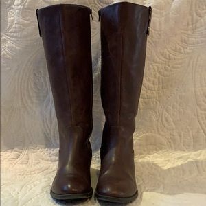 Ralph Lauren Masika Brown Leather Riding Boot
